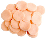 Playfully Ever After Peach Craft Felt Circles (1 Inch 100pc)