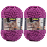 2 Skeins Fluffy Chenille Yarn for Crocheting - Baby Blanket Yarn for Knitting - Velvet Yarn for Amigurumi Crochet, Ultra Soft Ya