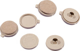 Shepherd Hardware 3635 1-1/2-Inch Heavy Duty Snap-On/Snap-Off Furniture Pads, 4-Count