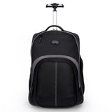 Targus 16 Inch Compact Rolling Backpack, Black Wheeled Travel Bag with Removable Protective Laptop Sleeve, Fits Laptops Up to