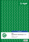 Sigel Accounting Book with Copy Paper, Tax Rail 300 A4, 2 x 50 Sheets, Blue Carbon Paper (Pack of 10)