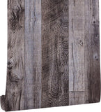 Yun-aeon Gray Wood Peel and Stick Wallpaper 17.3 X 1200 Self Adhesive Wallpaper Backsplash Line Removable Wall Paper Bathroom Ol