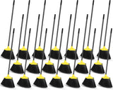 WILLBOND 20 Pcs Brooms Bulk for Indoor Outdoor 54 Inch, Yellow