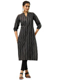 Libas Women'S Cotton Straight Kurta (37247_Black