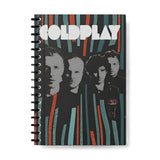 zenithink Coldplay Wiro Journal Notebook | 80 gsm Paper With 350GSM Hard Cover | Single Ruled | Pages 160 | A5 Size | Wiro Bin