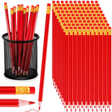 Outus 144 Pcs Checking Pencils Bulk Erasable Pre Sharpened Red HB Colored Pencils with Eraser Operation Box Gifts Christian Dona