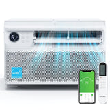 ROVSUN 8000 BTU Inverter Window Air Conditioner with WiFi, Energy-Star Window AC Unit with Remote & App Control, Ultra Quiet Des