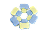 LTWHOME Dual Sided Microfiber 2 in 1 Washing Up Pad Scrubbers and Sponges (Pack of 12)