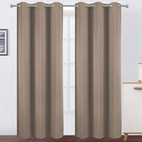 LEMOMO Cappuccino Thermal Blackout Curtains/38 x 84 Inch/Set of 2 Panels Room Darkening Curtains for Bedroom-New