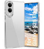 Vakoo Case for Samsung Galaxy S25 Edge | Clear Anti-Yellowing, Hard Back, Military-Grade Drop Protection, Supports Wireless Char