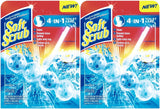 Soft Scrub 4in1 Toilet Care Rim Hanger, Sapphire Waters, 1.76 Ounce (Pack of 2)