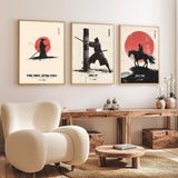 Gamya Framed Japan Samurai Theme Motivational Quote Posters For Office, Living Room, Bedroom Wall Decor Aesthetic Room Decor (
