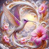 igoodom Hummingbird Diamond Art Kits for Adults, Birds Diamond Painting Kit, Full Drill Round Diamond Art Kits, DIY Gem Art and