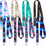 Outus 8 Pieces Lanyards for Keys Neck Lanyard for Women Office ID Badge Holder Lanyards Key Chain Holder Wristlet Lanyard for Me