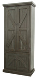American Heartland Rustic Double Door Pantry, Rustic Grey
