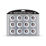 Team Golf NCAA Florida State Seminoles Golf Balls, 12 Pack Dozen Regulation Size Golf Balls, 12 Pack, Full Color Durable Team Im