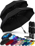 TUMELLA Strongest Windproof Travel Umbrella (Compact, Superior & Beautiful), Small Strong but Light Portable and Automatic Foldi