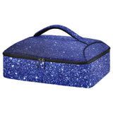 SyXIOP Insulated Casserole Carrier Bag Dark Blue Glitter Starry