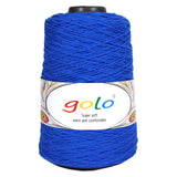 golo Cotton Cone Yarn for Weaving Carpet 6/4 Warp Yarn 250g Cotton Yarn for Weaving 169 Blue