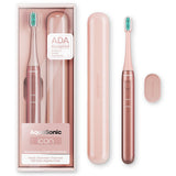 Aquasonic Icon ADAAccepted Rechargeable Toothbrush | Magnetic Holder & Slim Travel Case | 2 Brushing Modes & Smart Timers | Gen