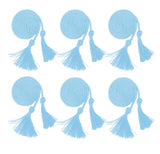 UIALECG 6 Pieces Graduation Cords,Sky Blue Honor Cords,68 Inch