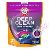 ARM & HAMMER Deep Clean Odor Formula Laundry Detergent Power Paks, 21 ct.