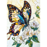RICUVED Diamond Art Painting Kits for Adults, Diamond Painting Kits 5D Butterfly Diamond Art Kit for Beginner, Flowers Diamond P
