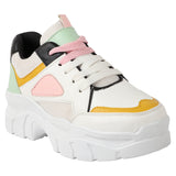 Shoetopia Women And Girls White Sports Walking Shoes,White,6,B09V351LPF