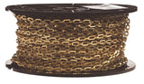 Campbell 0723817 Brass Plumbers Chain on Reel, Bright, 1/0 Trade, 0.02 Diameter, 200' Length, 35 lbs Load Capacity