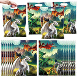 Falueqg Dragon Party Favors Bags - 50 Pcs Dragon Birthday Party Decorations Medival Goodie Candy Treat Gift Bags for Baby Shower
