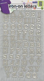 Dritz 15519 Iron-on Letters, Embroidered, Cooper, 3/4-Inch, Silver (1-Sheet)