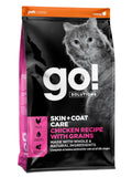 Go! Solutions Skin + Coat Care, Dry Cat Food, Chicken Recipe with Grains, 16 lb Bag