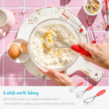 Dreamfarm Mini Flisk | 3 In 1 Stainless Steel Whisk With Ergonomic Handle | Balloon Whisk, Sauce Whisk And Flat Whisk Combined I