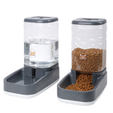 Elevon Automatic Cat Feeder, Gravity Food and Water Dispenser Bowl Set for Small Medium Dogs Animals, Pet Feeder Dispenser Stora