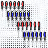 Ripeng Pegboard Screwdriver Holders Peg Board Organizer Accessories Multi Ring Tool Holders Six Tool Multi Tool Organizer Racks