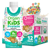 Orgain Organic Kids Nutritional Protein Shake, Fruity Cereal - Kids Snacks with 8g Dairy Protein, 22 Vitamins & Minerals, Fruits