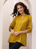 Libas Women'S Viscose Rayon Straight Kurtis (29353O_Mustard_L)