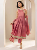 Libas Women'S Silk Blend Kurta Sets (Gs1098_Peach_S)