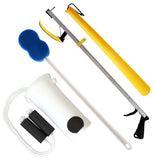 RMS Economy 4 Piece Set Hip Kit - Ideal for Recovering from Hip Replacement, Knee or Back Surgery, Mobility Tool for Moving and