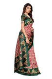 Anni Designer Women'S Peach Color Art Silk Printed Saree With Blouse Piece(Kitty-Party-Peach_Free Size),Peach,Free,art silk,with blouse piece,Saree