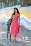 Gosriki Women'S Rayon Viscose Straight Printed Kurta With Pant (Manada Pink-Gs_S_Pink_Small),Pink,,B0F26QQD2Q