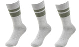 Hriday MenS Formal Cotton Crew Socks Light Grey (Pack Of 3)