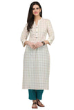 Gosriki Women'S Cotton Kurta (Kur190014-M_Medium_White),white,,B07QGLLKSJ