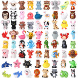 Watersay 70 Pcs 3D Silicone Focal Beads Pens Beads Bulk for Beadable Keychain DIY Crafts Necklace Bracelet Phone Chain Charms Je
