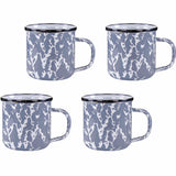 Golden Rabbit Enamelware - Set of 4 - 12oz Mugs