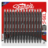 Sharpie SGel, Gel Pens, Medium Pt. (0.7mm), Assorted Colors, 14Count