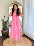 Anni Designer Women'S Rayon Viscose A-Line Printed Kurta With Pant (Pisasu Peach-Vks01_Xl_Peach_X-Large),Peach,XL,,,