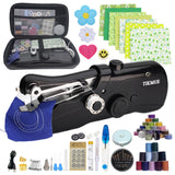 Handheld Sewing Machine for Bginners, Mini Sewing Machine for Quick Stitching with Sewing Supplies Suitable for Clothes, Jeans,