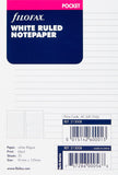 Filofax B213008 Pocket Ruled Notepaper (White)