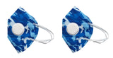 Jonty Pm 2.5 AntiPollution Activated Carbon Face Mask With Breathing Valve (Blue, Pack Of 2)